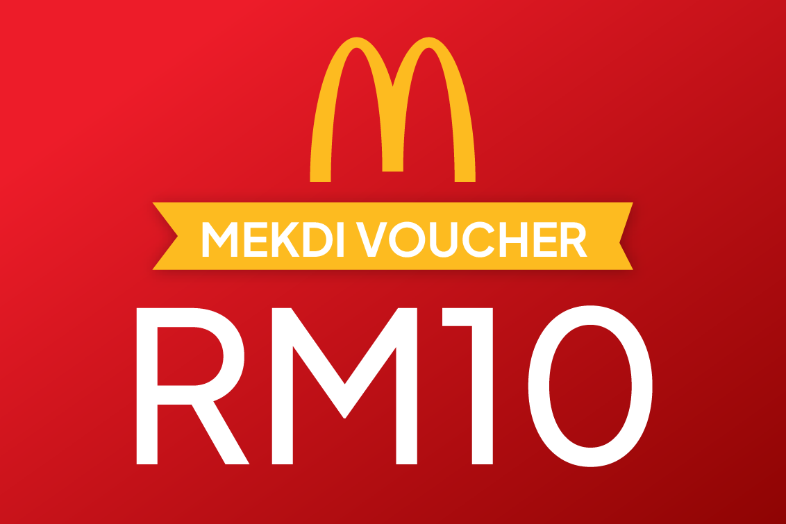 2 pcs RM10 MEKDI VOUCHER McDonald's